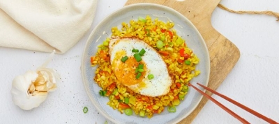 Nasi-goreng met spiegelei